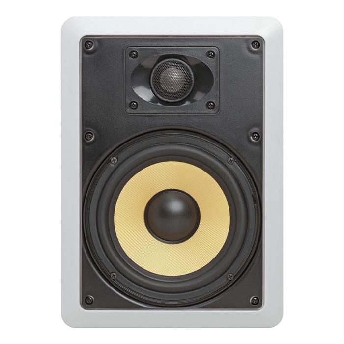 6.5 Surround Sound 2-Way In-WallIn-Ceiling Kevlar Speakers (Pair) - Rectangular